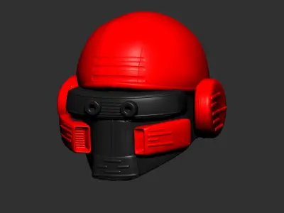 helmet high poly sculpt 3d printable  3D model 60