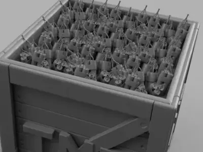 Grinch in TNT Box 3D print model