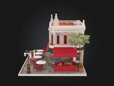 Cafe Corner  3D model