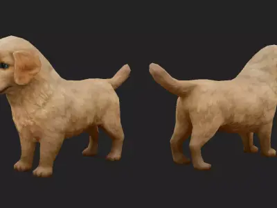 Lovely dog  3D model
