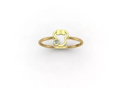 gold ring pint model 3d stl 3D print model 4