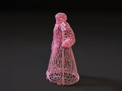 Wizard Santa 3D print model