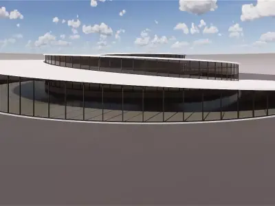 Spiral building - Big spiral design  3D model