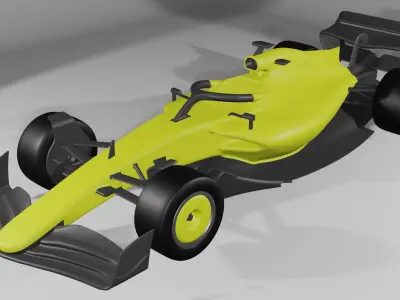 F1 2022 Car 3D Print 1-18 Scale 3D print model