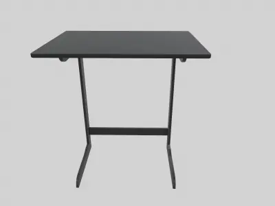Table with glass top 3D model
