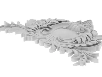 Cartouche Ornament 041 3D model