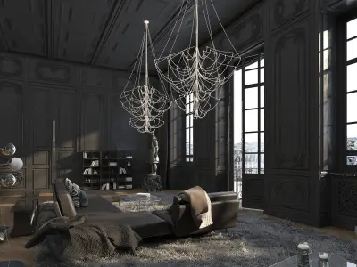 Paris Luxury Apartment 3D model