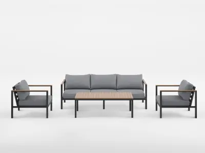 Collection-2 of Sofa Set 3D Models - 6 Models