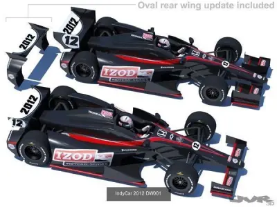 Indycar 2012-2020 Collection 3D Model Pack