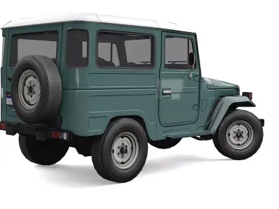 Car FJ Cruiser 1980 Low-poly 3D model