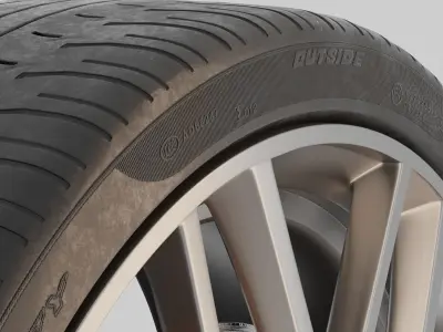 wheel mercedes AMG 3D model