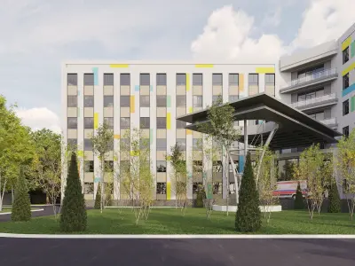 Exterior Hospital design  3D model