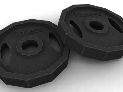 Fitness disc 3D model