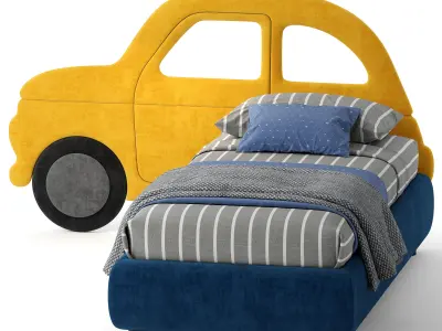 Bside Car bed with 2 variant 3D model