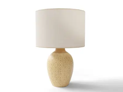 Collection of 3 Low Poly Decorative Table Lamp Low-poly 3D model