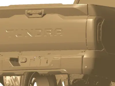 Toyota Tundra SR5 Crewmax 55 2022 Exterior 3d scan model 3D model