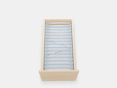 MALM Bed frame high 73 Low-poly 3D model