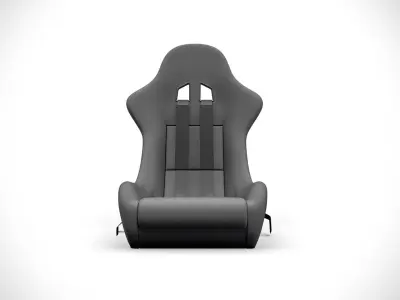 Racing Seat v4 Low-poly 3D model