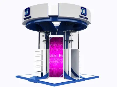  Booth Exhibition Stand a425 3D model