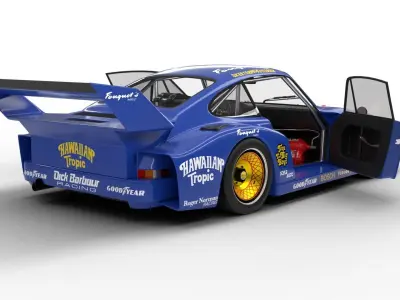 Porsche 935 Le Mans 1979 79 Barbour Racing HQ 3D model