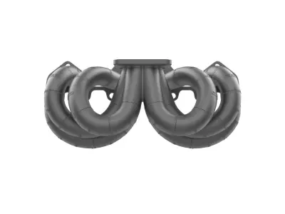 1JZ VVTi Equal Length T4 Turbo Manifold Mockup 3D print model