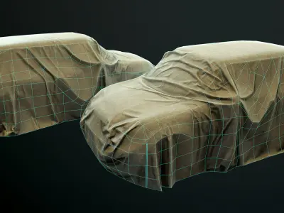 Car Cover h Free low-poly 3D model