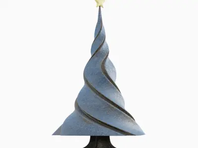 New Year Tree 04 Low-poly 3D model