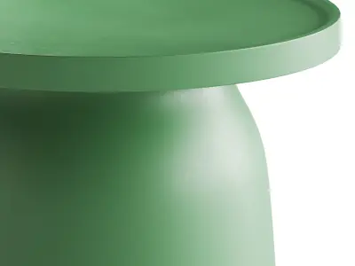 scandinavian small round coffee table 3D model