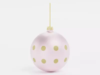 Christmas Ball Ornament V2 Low-poly 3D model