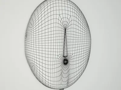 Baule Tribe LG Moon Mask Cote D Ivoire 3D model