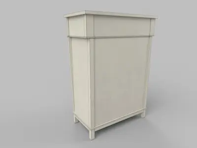 Cabinet  Low-poly 3D model