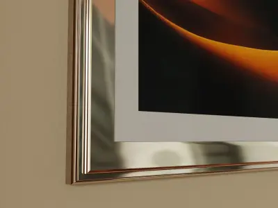 Framed Artwork Surrealist Landscape 4 3D model