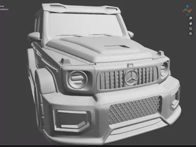 Mercedes G68 Modified Solid STL - 3MF Model 3D print model