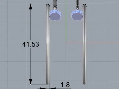 Earring Juste un Clou 3D print model