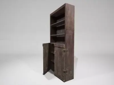 CupBoard medieval ready for unrea engine 4 UE4 Low-poly 3D model