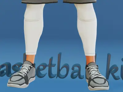 Basketball kit  Free low-poly 3D model
