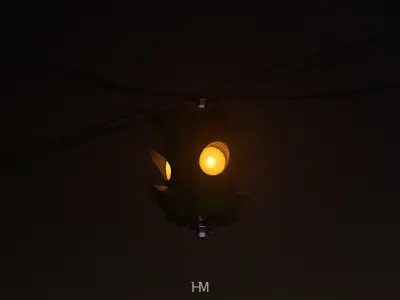 Traffic Light Suspended 3D model