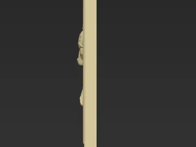 Baby Wolf among Flowers A129 3D print model