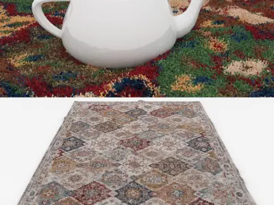 Rugs No 1028 Low-poly 3D model