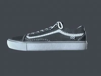Vans Sneakers Old Skool Low-poly 3D model
