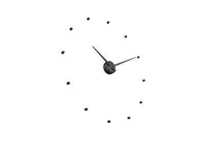 Modern Clock V1 002 Low-poly 3D model