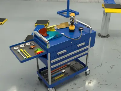Express Service - Repair Shop 3D model