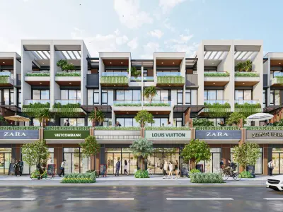 Modern Shophouse - President project in Viet Nam 3D model