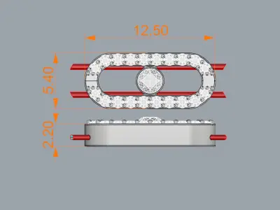 Messika Bracelet Jewelry Gold  3D print model