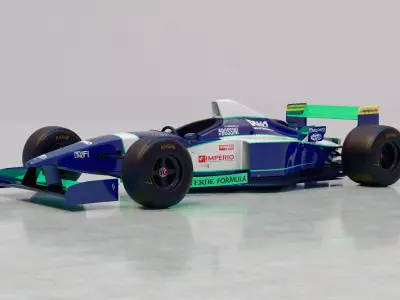 1996 Minardi M195B Formula 1 3D model