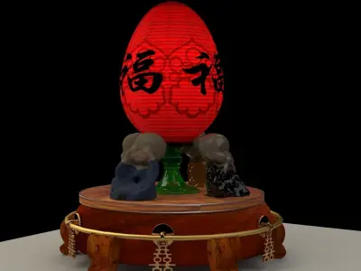 Chinese monk kids  3D model