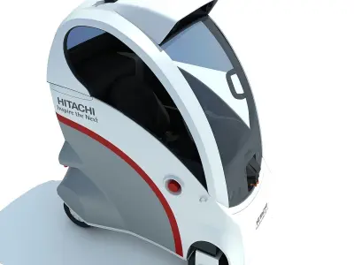 Hitachi Ropits Robot Car 3D model