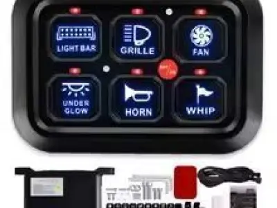 Land Rover Discovery 4 Mounting Plate for AuxBeam Style 6 Switch 3D print model