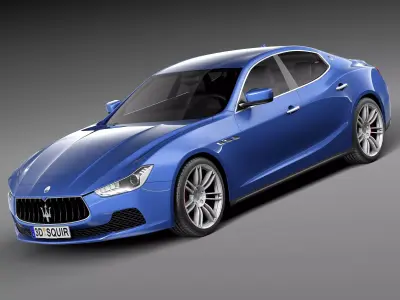 Maserati Ghibli 2014 3D model
