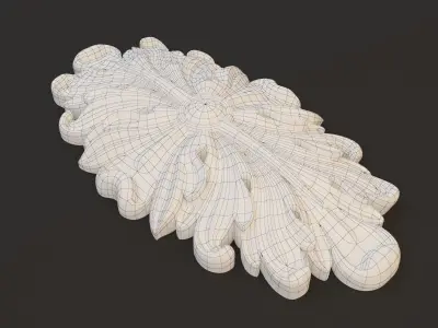 Rosette ellips 3D model